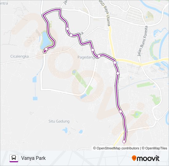 BSD LINK Bus Line Map
