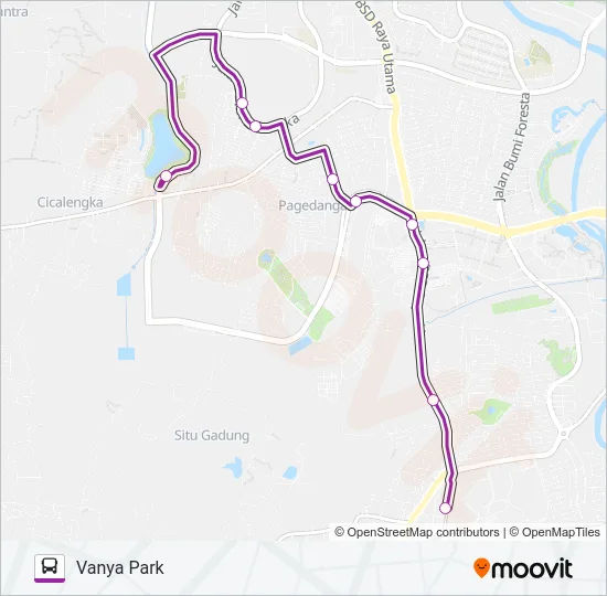 BSD LINK Bus Line Map