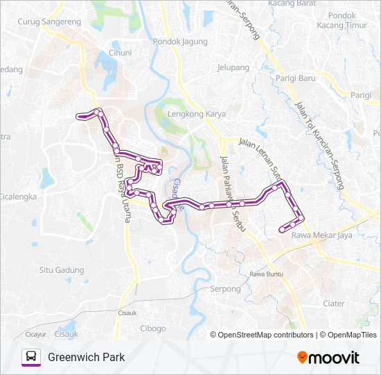 BSD LINK Bus Line Map
