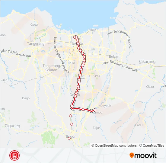 BOGOR LINE Train Line Map