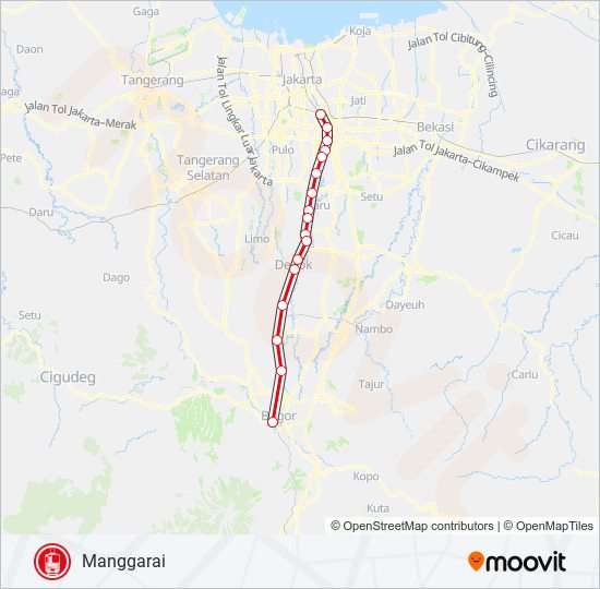 Rute Bogor Line: Jadwal, Pemberhentian & Peta - Manggarai (Diperbarui)