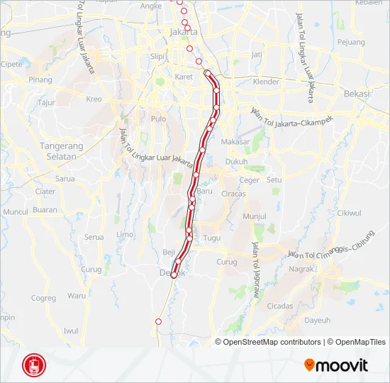 BOGOR LINE Train Line Map