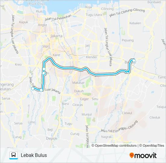 JRC SUMMARECON BEKASI Bus Line Map