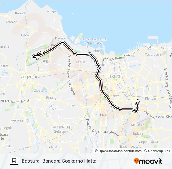 JAC BASSURA Bus Line Map