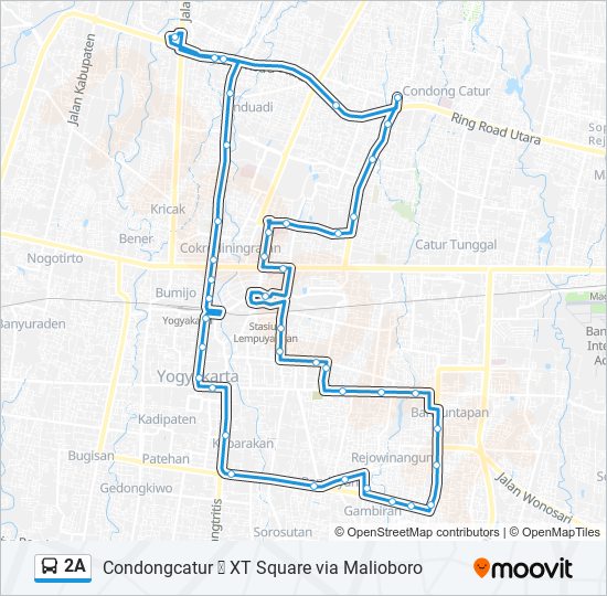 2A bus Line Map