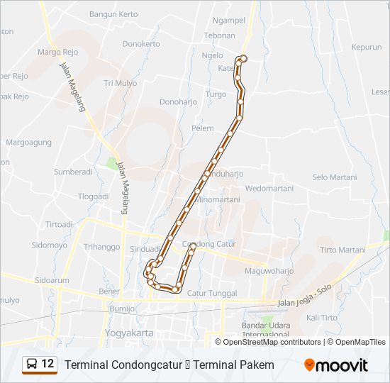 Rute 12: Jadwal, Pemberhentian & Peta - Condongcatur (Diperbarui)