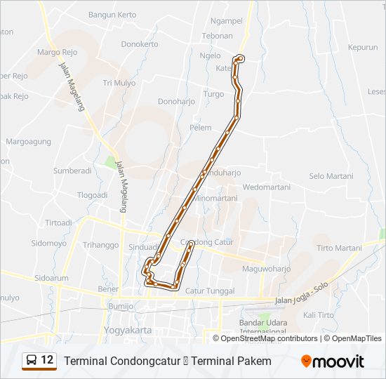 12 bus Line Map