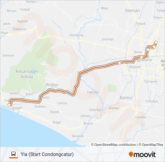 RUTE UTARA Bus Line Map