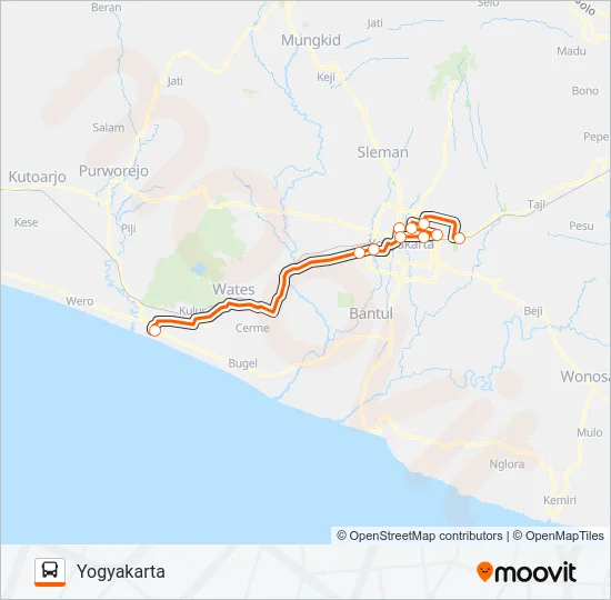 RUTE UTARA Bus Line Map