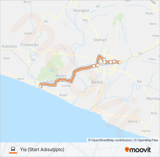 RUTE TENGAH Bus Line Map