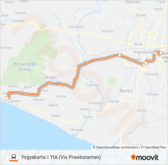 RUTE SELATAN Bus Line Map