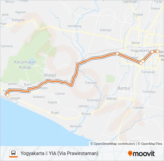 RUTE SELATAN Bus Line Map