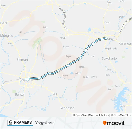 PRAMEKS Train Line Map