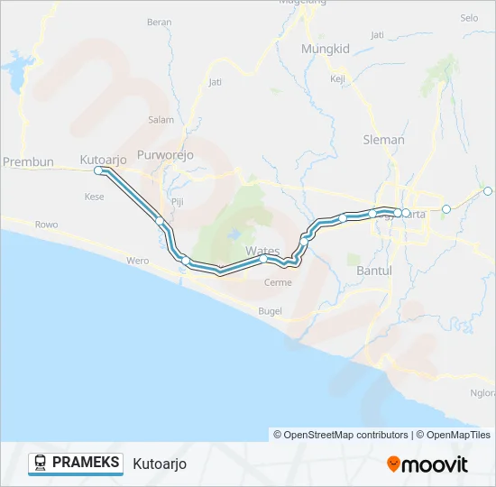 PRAMEKS Train Line Map