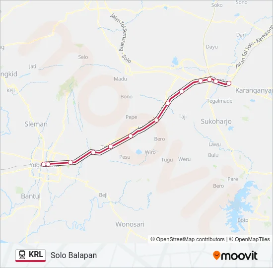 KRL Train Line Map