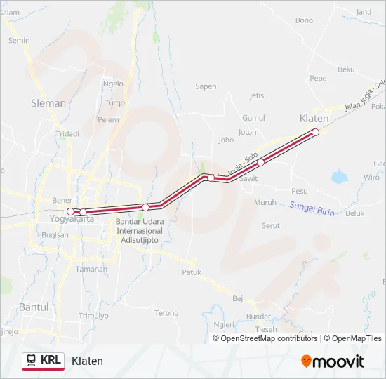 KRL Train Line Map