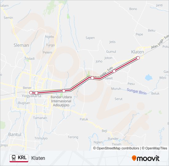 KRL train Line Map