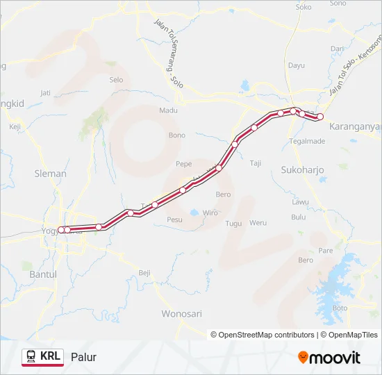 KRL Train Line Map
