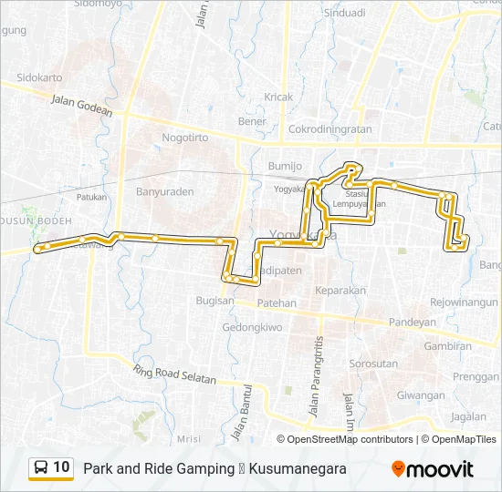 10 Bus Line Map