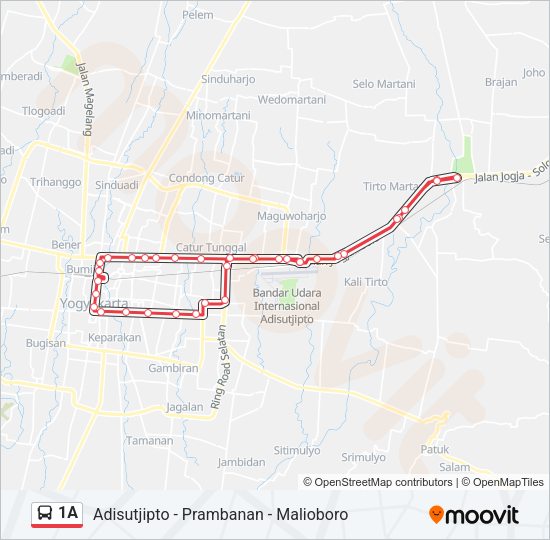 1A Bus Line Map