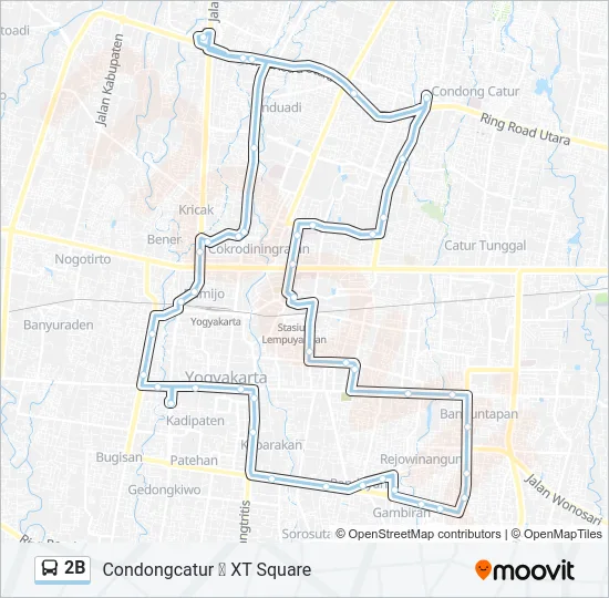 2B Bus Line Map