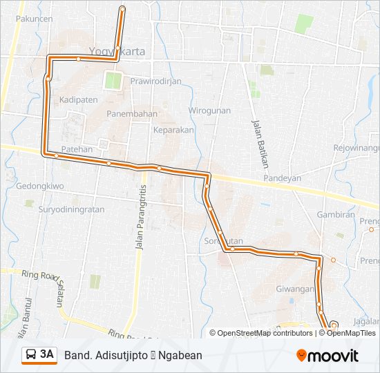 3a Route: Schedules, Stops & Maps - Giwangan (Updated)