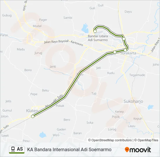 AS Train Line Map