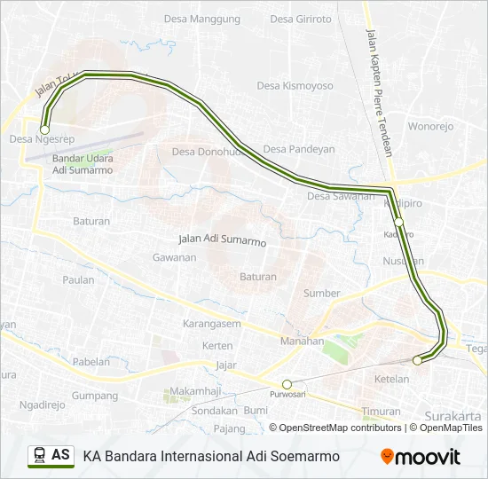 AS Train Line Map