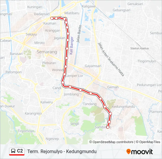 C2 Bus Line Map
