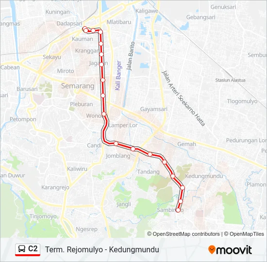 C2 Bus Line Map