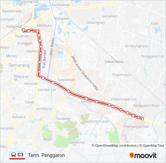 C3 Bus Line Map