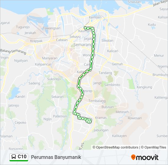 C10 Bus Line Map