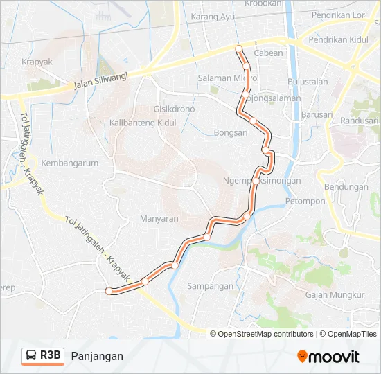 R3B Bus Line Map