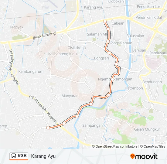 R3B Bus Line Map