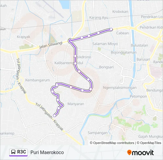 R3C Bus Line Map
