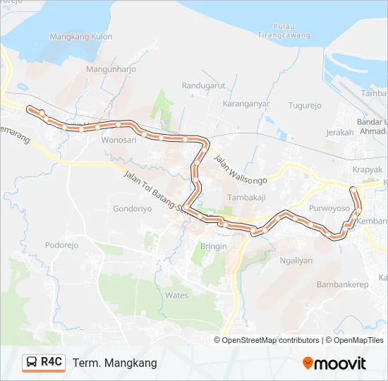 R4C Bus Line Map