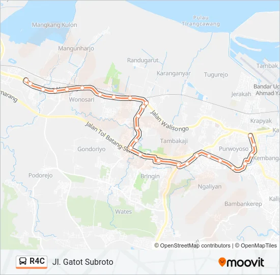 R4C Bus Line Map