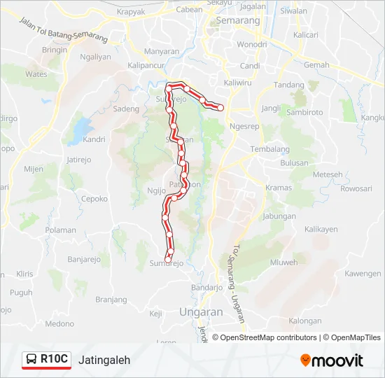 R10C Bus Line Map