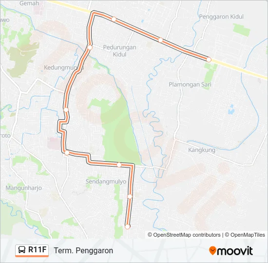 R11F Bus Line Map