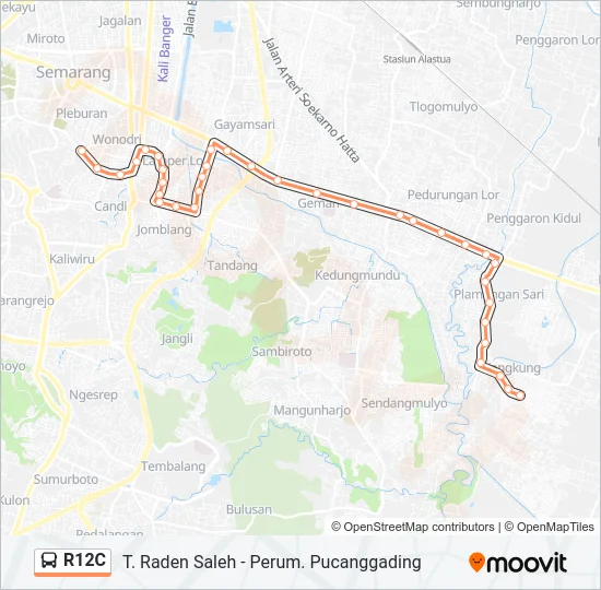 R12C Bus Line Map