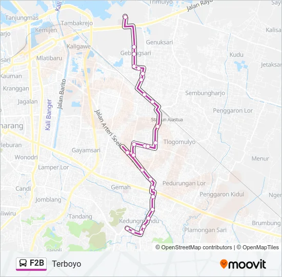 F2B Bus Line Map