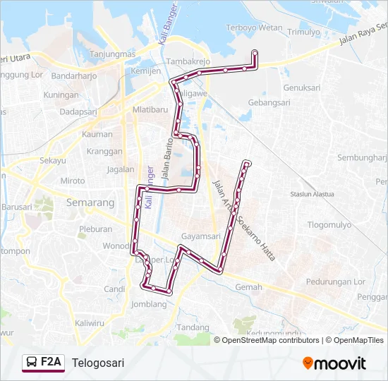 F2A Bus Line Map