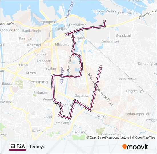 F2A Bus Line Map