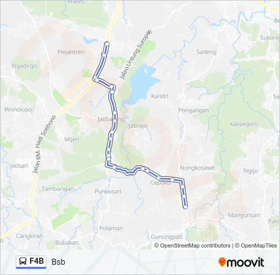 F4B Bus Line Map