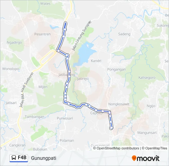 F4B Bus Line Map