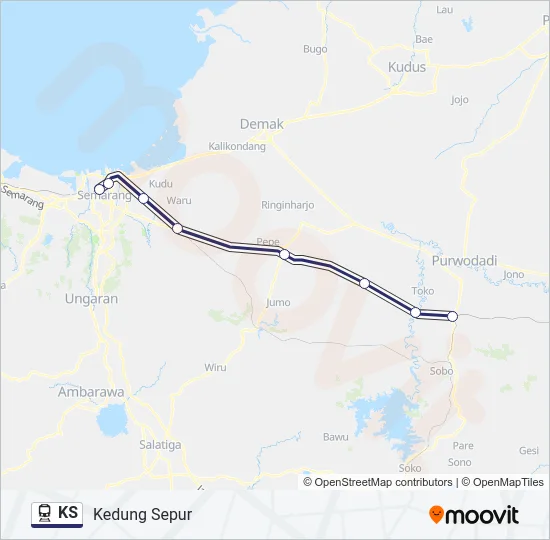 KS Train Line Map