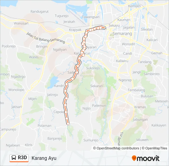 R3D Bus Line Map