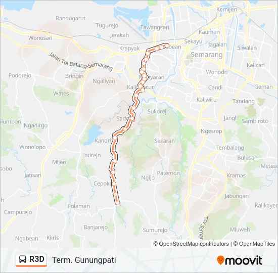 R3D Bus Line Map