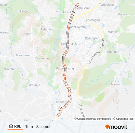 R8D Bus Line Map