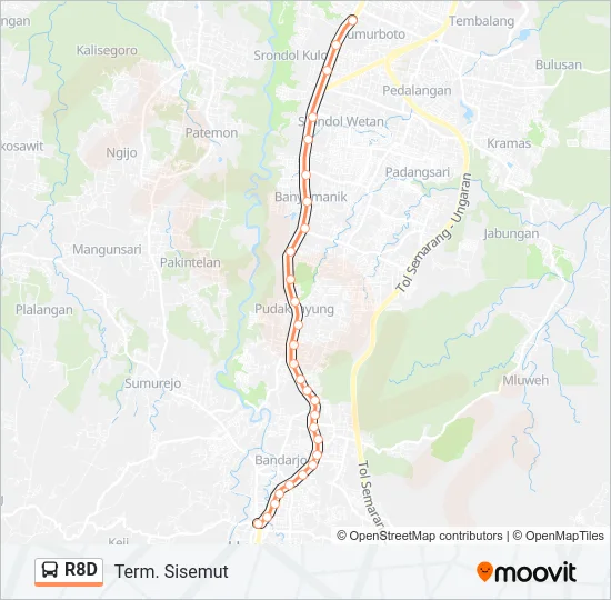 R8D Bus Line Map